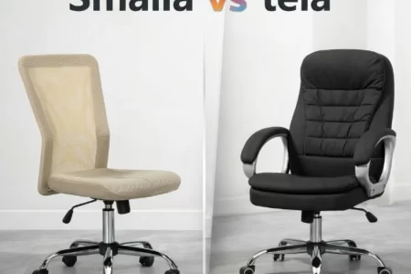 Silla de oficina de malla vs tela ¿cuál deberías elegir