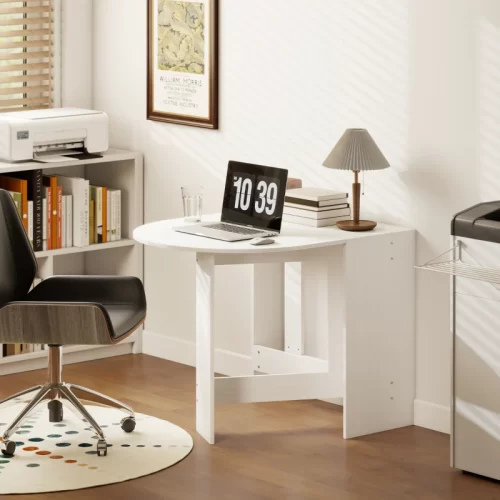 HOMCOM Mesa Oval Dobrável com 2 Abas Rebatíveis – Branco

As Melhores Mesas Dobráveis de Cozinha e Sala de Jantar | Guia 2026