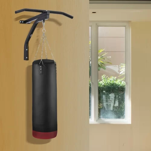 Quarto de hóspedes convertido em sala de boxe